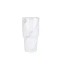 Bicchiere termico da 30oz in acciaio inox con elegante trama in marmo viola chiaro - Confezione da 30oz / Motivo 12 (Marmo Bianco Viola)