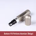 Atomizzatore di profumo opaco da 5 ml con ricarica dal basso beige grigio da viaggio - 5ml / Grigio Beige