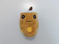 Adorable porte-clés en peluche tasse de thé au lait marron avec visage souriant brodé - Tasse de Thé au Lait Marron / 10cm