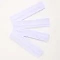 Thin elastic sports headband in light purple for yoga and fitness activities - Thin / Set of 4 / White