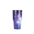 Bicchiere da auto da 30oz in acciaio inox con motivo galassia viola - Confezione da 30oz / Motivo 10 (Galassia Sfumata Viola)