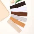 Set of six elastic sports headbands in multiple solid colors for fitness and yoga - Thin Style (Style 2) / Set of 6 / Vibrant Multicolor Combination