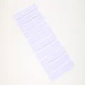 Pack of 10 solid white thin elastic headbands for sports yoga fitness and sweat absorption - Thin / 10 Pieces Pack / White