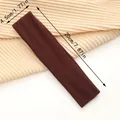 Solid dark brown elastic sports headband for yoga and fitness with size dimensions - Thin / 1 Piece / Brown