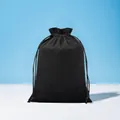 Large black velvet drawstring storage bag for hair dryers and jewelry accessories. - Drawstring Bag / 8*10cm / Black