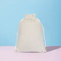 Premium soft beige velvet drawstring storage pouch for jewelry and accessory organizing - Drawstring Bag / 8*10cm / Off White