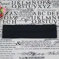Solid black thin elastic headband for sports and yoga fitness, sweat-wicking performance - 1 Piece / Black