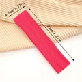 Vibrant pink elastic sport headband for yoga, fitness and workout, moisture wicking - 1 Piece / Rose Red
