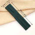Stretchable dark green elastic sports headband for yoga and gym with 4.5cm width dimensions - 1 Piece / Dark Green
