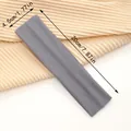 Gray thin elastic headband for sports and yoga, size 20cm x 4.5cm, variant view. - 1 Piece / Dark Gray
