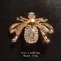 Élégante broche abeille dorée avec strass brillants pour accessoire de mode féminine - Style Abeille Dorée (XD449 Or)