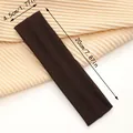 Dark brown elastic sports headband for yoga and fitness with 4.5cm width and 20cm length - 1 Piece / Dark Brown