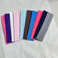 Collection of thin elastic sports headbands in various colors for yoga fitness - Style 5 / 10 Pieces Pack / Colorful