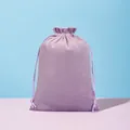 Soft purple velvet drawstring storage pouch for jewelry and accessory organization - 8*10cm / Light Purple