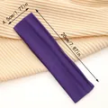 Purple elastic sports headband sweatband for yoga with 20cm length and 4.5cm width - Deep purple