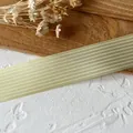 Nastro di raso a righe verde chiaro ideale per fiocchi fai-da-te e decorazioni - 2.5cm / Giallo