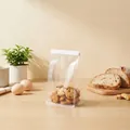 Mini transparent bread packaging bag with tin tie closure, 18x9.5x8.5cm for cookies - Mini (9.5*18.5+8.5cm) / Clear