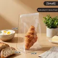 Small transparent bread packaging bag with flat bottom 28x14x10cm - Small (14*28+10cm) / Clear