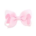 Light pink grosgrain ribbon bow hair clip for children, stylish hair accessory variant - 20 Pieces Set / Light Pink