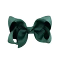 Large dark green grosgrain ribbon bow alligator hair clip for toddler girls hair styling - 20 Pieces Set / Dark Green