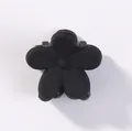 Matt schwarze Mini-Blumen Haarklammer für Kinder Haarstyling und tägliche Haar-Accessoires - Mattes Blumen-Stil (4) / Mattschwarz