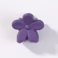 Miniatur violette matte Blume Haarklammer für Kinder und Mädchen tägliches Styling - Mattes Blumen-Stil (5) / Lila