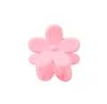 Hochwertige rosa matte Mini-Blumen-Haarspange für Kinder und für das Pony-Haarstyling - Mattes Blumen-Stil (49) / Rosa