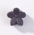 Hochwertige mini matte dunkelviolette Blumen-Haarklammer für Kinderfrisuren - Mattes Blumen-Stil (50) / Dunkellila