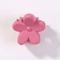 Matte rosa Mini-Blumen-Haarklammer, kleiner floraler Haargriff für Mädchen-Zubehör - Mattes Blumen-Stil (152) / Rosa