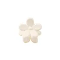 Mini matt cremeweiße Blumenhaarklammer für Kinder Haarschmuck und Pony Haarstyling - Mattes Blumen-Stil (18) / Cremeweiß