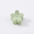 Mini lichtgrüne matte Blumen-Haarklammer für Kinder und Damen, Haar-Styling-Zubehör - Mattes Blumen-Stil (19) / Hellgrün