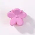 Süße matt-rosa blumenförmige Mini-Haarklammer für Kinder und Pony - Mattes Blumen-Stil (28) / Rosa