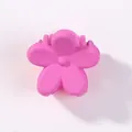 Mini mattrosa blumenförmige Haarklammer für Mädchen Pony und tägliches Haarstyling - Mattes Blumen-Stil (29) / Rosa-Lila