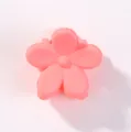 Niedliche kleine matte rosa Blumen-Haarklammer für Mädchen Pony Styling-Accessoire - Mattes Blumen-Stil (720) / Rosa