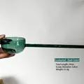 Cuillère à mesurer en verre borosilicaté vert foncé à long manche avec graduation de 50 ml - Cuillère à soupe à tête colorée améliorée / Vert Lac