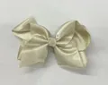 Elegant champagne gold satin oversized bow hair clip for girls and kids hair accessories - Champagne Gold (22)