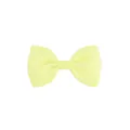 Lichtgele grosgrain lint strik haarclip voor kinderen en baby's, schattig haaraccessoire - 617