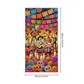 Festive Mexican Day of the Dead door banner cover with skeleton mariachi musicians - Door Cover 3 / 180x90cm/Pack / 100D Polyester