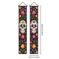 Dekorative Day of the Dead Banner mit Zuckerschädel für Dia de los Muertos 30 x 180 cm - Spruchpaar 4 / Standardausführung