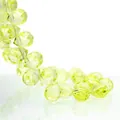 High-quality faceted lime green K9 crystal glass beads accessories for DIY jewelry - 8mm (Approx. 87 beads/string) / Lemon Yellow