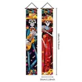 Vibrant Day of the Dead skeleton door banners for festive Mexican themed party decoration - Charro Musician and Traditional Dress (14)
