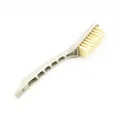 Ergonomic grey long-handle cleaning brush with soft bristles and hanging hole for home - Plain Style / Beige