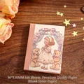 Taccuino A7 vintage con illustrazioni di fiabe, 160 pagine bianche e carta di alta qualità - Coro delle Fiabe