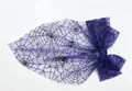 Halloween paarse spinnenweb gaas strik haarclip voor feestelijke kostuumaccessoire - Paars (Veerklem)