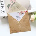Detailed view of luxury laser-cut gold glitter wedding invitation with floral printed insert - Glitter Rose Gold