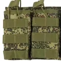 Tactical M4 double magazine pouch with digital camouflage pattern and MOLLE webbing - Double Pouch / Double Russian Camo
