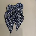 Grand nœud papillon d'Halloween avec motif crâne et os croisés blanc pour femme - Style Crâne Noir (15)