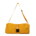 Yellow Oxford large capacity gym and travel bag with adjustable strap and buckle - Large / Yellow