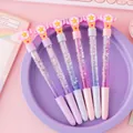 Bunte Feenstab-Gelstifte mit Glitzersand und Sterndesign in Pastellfarben für Kinder - Zauberstab-Serie / 6-teiliges Set