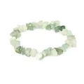 Pulsera de chips de cristal verde natural con cuentas de piedra y cordón elástico - Aventurina Verde